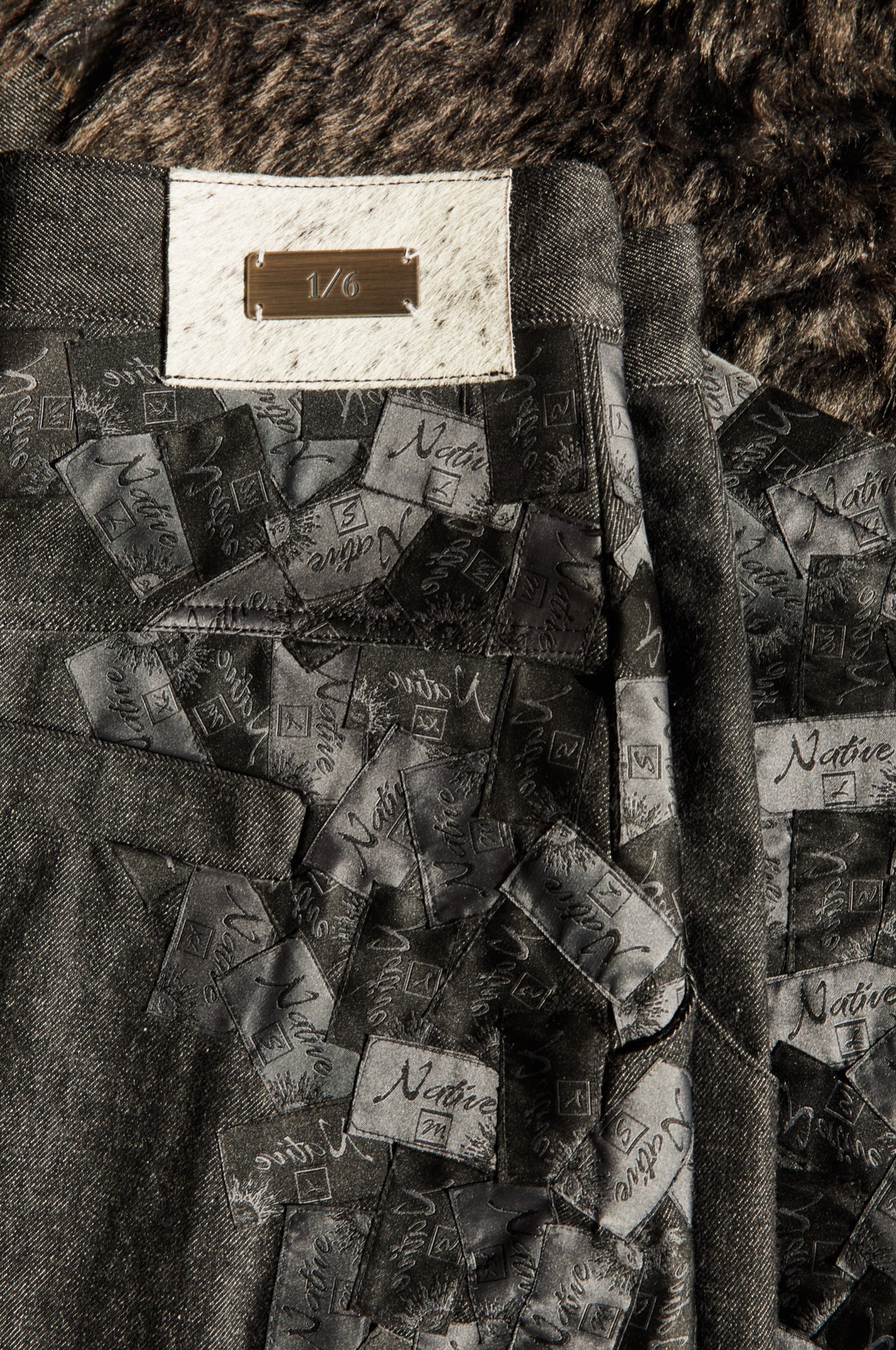 ‘CHARCOAL’ 14OZ PLEATED SELVEDGE DENIM